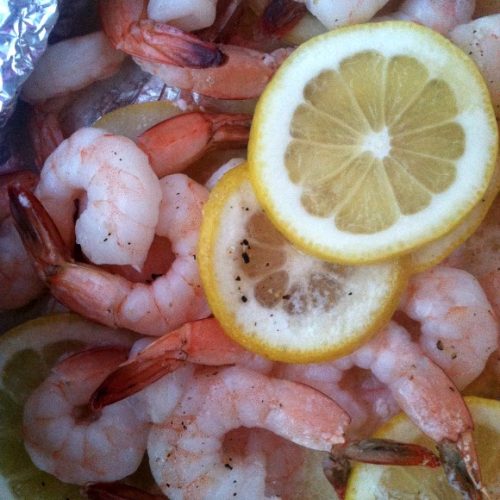 shrimp cooked in butter with lemon